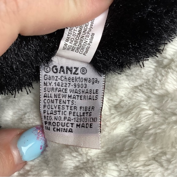 GANZ Webkinz HM135 Plush Black Cat Stuffed Animal Toy No Code - Picture 7 of 10